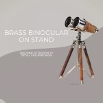 AK019 Brass Binocular On Stand 